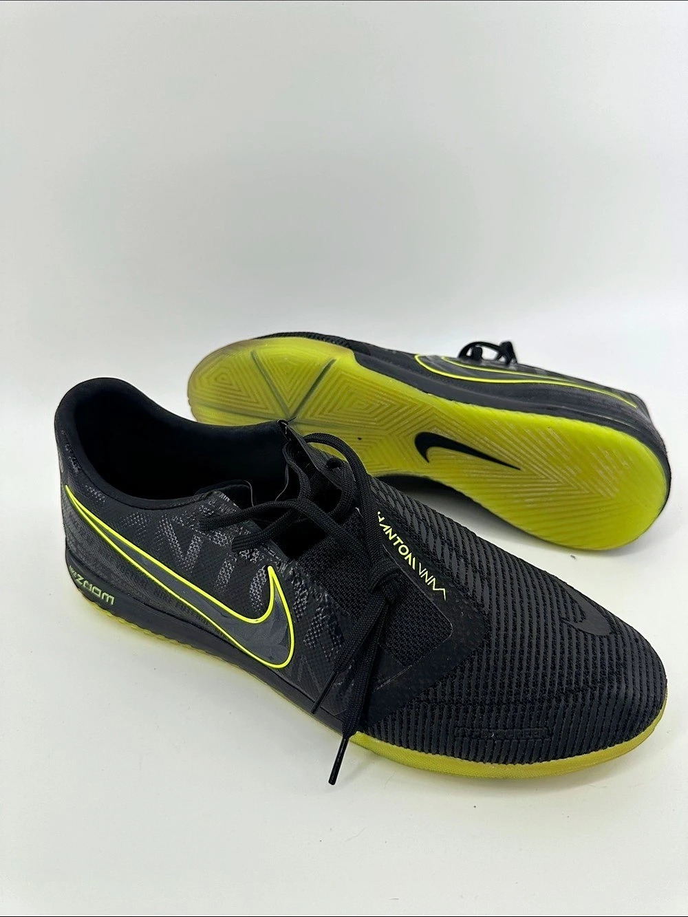 Nike Zoom Phantom Venom Pro IC Indoor Soccer Shoes Black & Yellow Men’s US 12